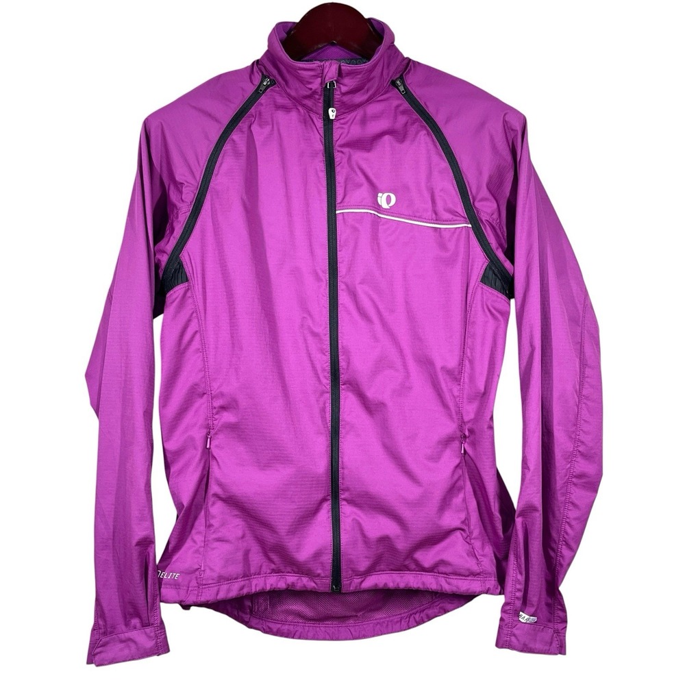 Pearl iZUMi ELITE Barrier Convertible Cycling Jacket Vest Womens L Reflective